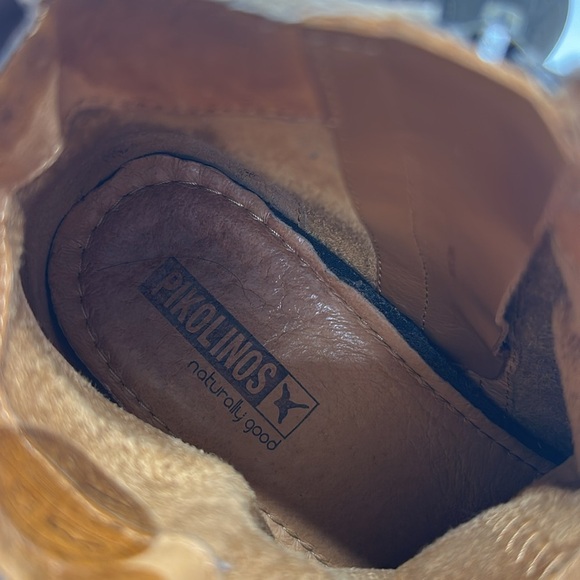 Pikolinos Baqueira Boots Ankle Boot Suede Tassel Bootie Tan Brown Size 38 US 8 - Picture 6 of 8